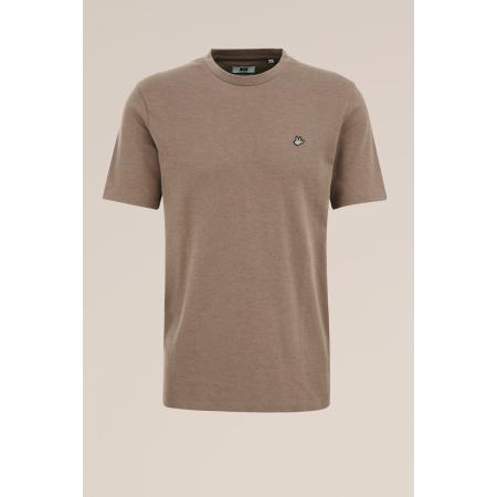 Fundamentals heren T-shirt - Slim Fit - Bruin - Katoen - Maat: XXXL