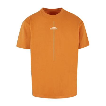 Merchcode Merchcode Shirt Think Different oranje / wit