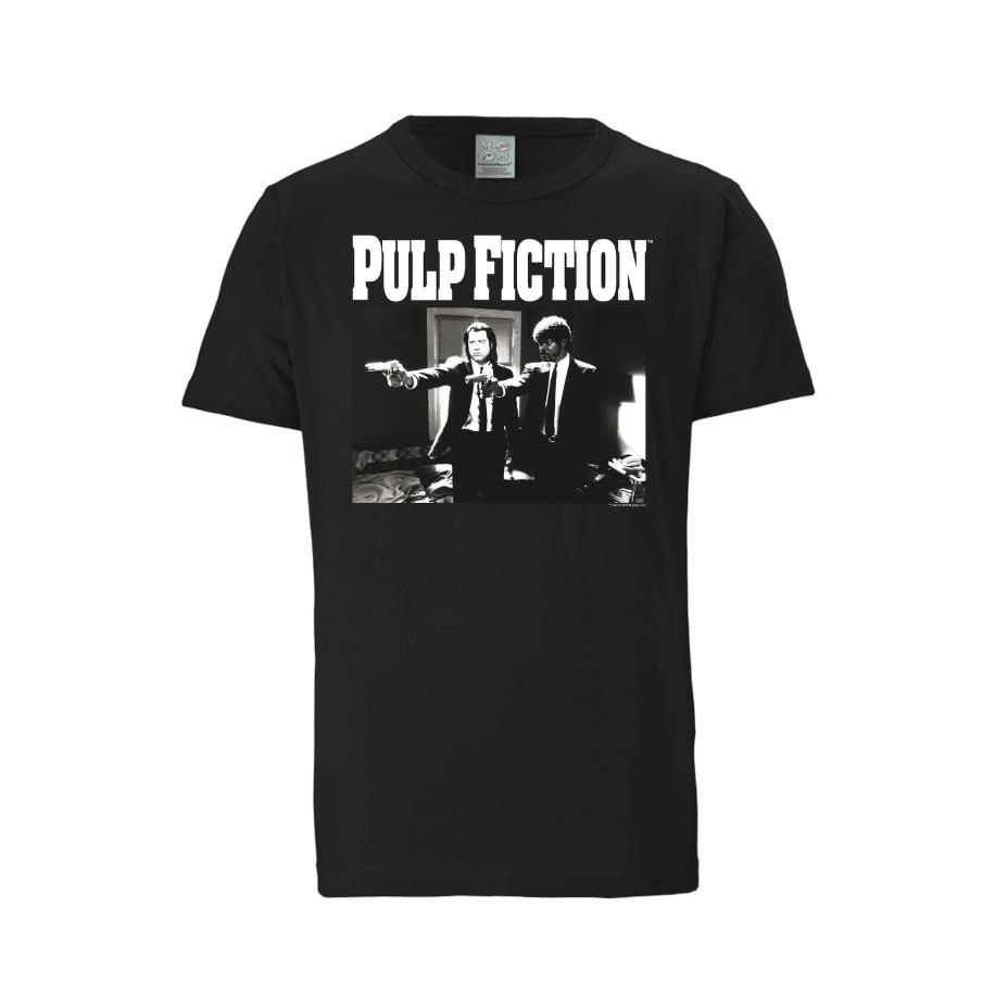 LOGOSHIRT Shirt Pulp Fiction zwart / wit Zwart