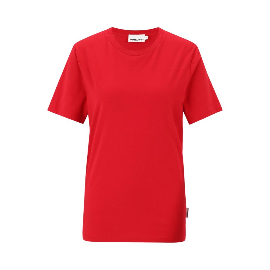 Armedangels ARMEDANGELS Shirt JAAMES knalrood -