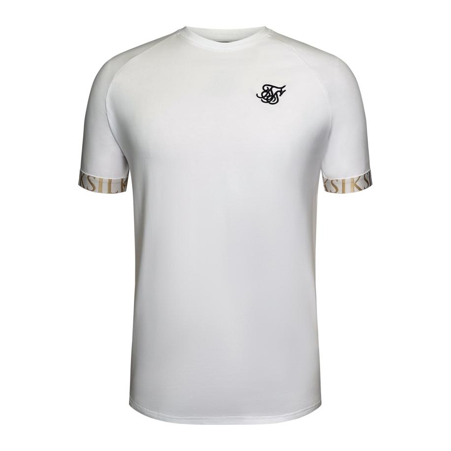 SikSilk SikSilk Shirt champagne / zwart / wit -
