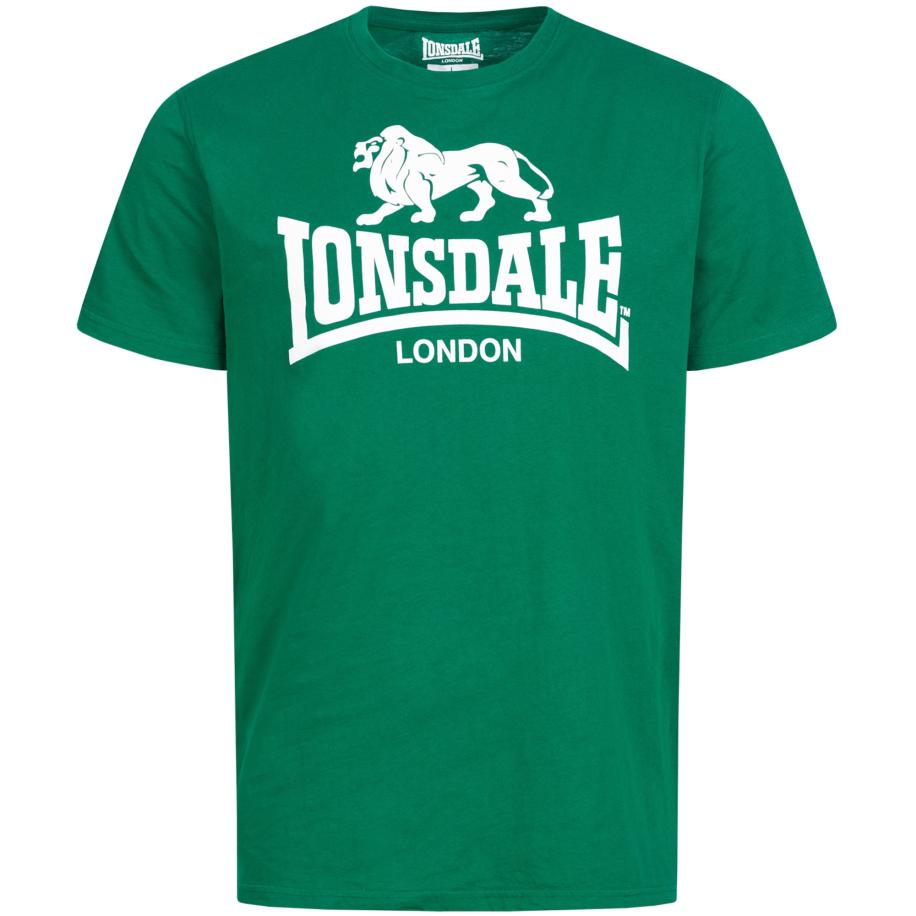 LONSDALE Shirt groen / wit Groen