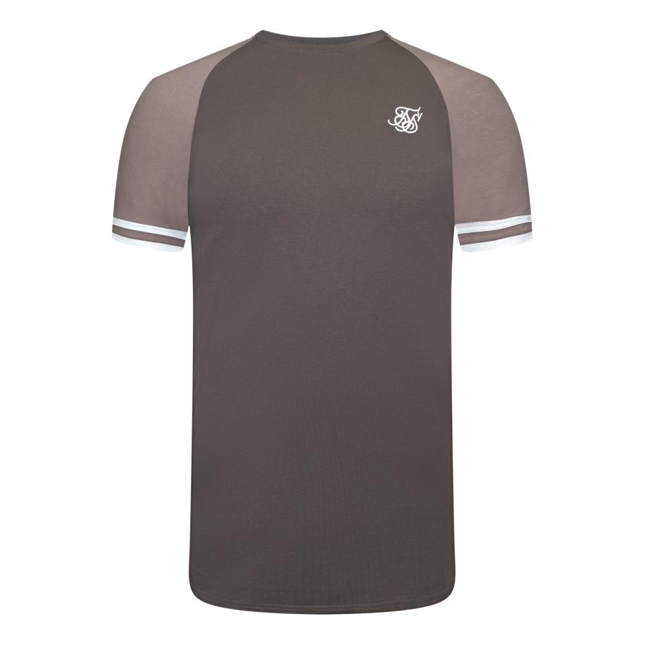 SikSilk SikSilk Shirt bruin / wit -