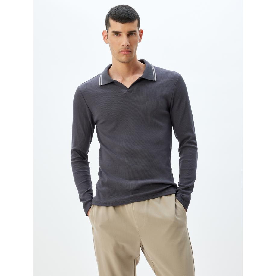 Koton Koton Shirt antraciet / wit -