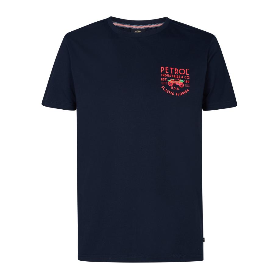 Petrol Industries Petrol Industries Shirt Beachbay nachtblauw / rood -