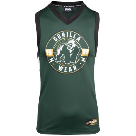 Gorilla Wear Gorilla Wear Shirt Orlando goud / donkergroen / zwart / wit