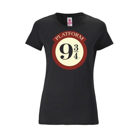 LOGOSHIRT Shirt beige / rood / zwart