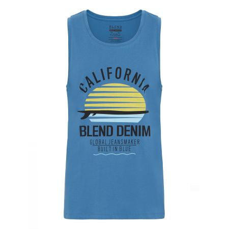 Blend BLEND Shirt Cali azuur / geel / zwart