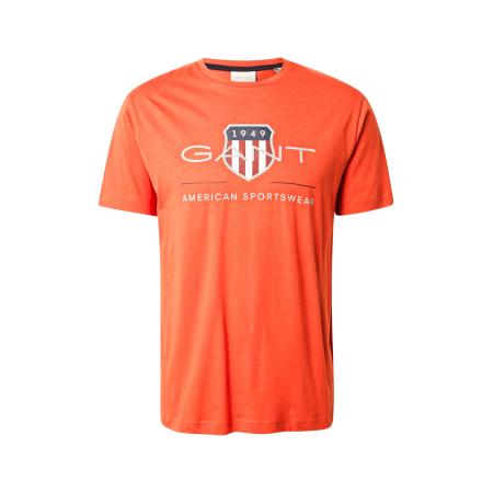 Gant GANT Shirt grijs / oranje / rood / wit
