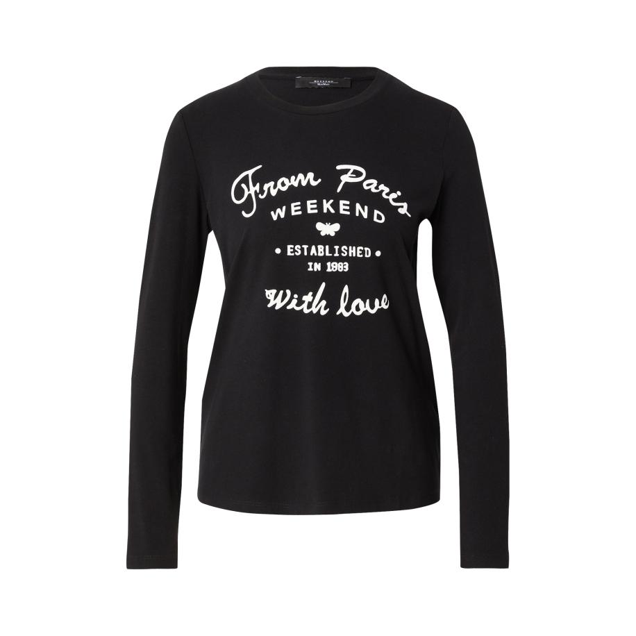 Weekend Max Mara Shirt ALIAS zwart / wit Zwart