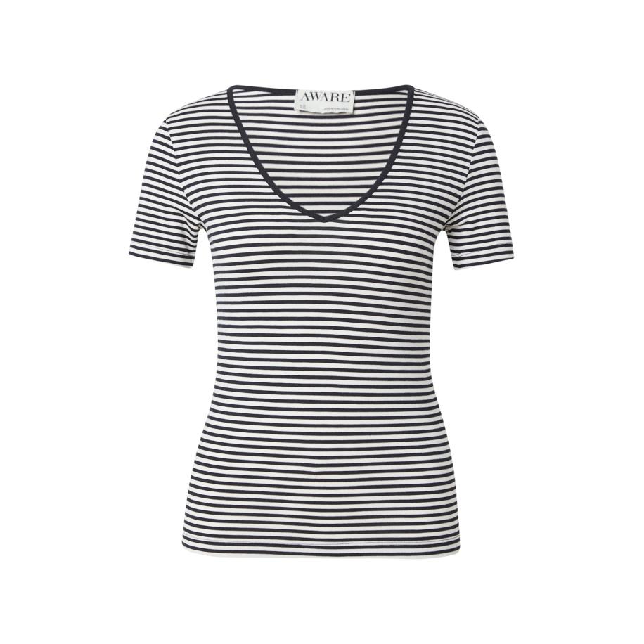 Aware Aware Shirt VMPepper zwart / natuurwit -