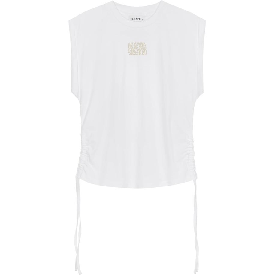 OH APRIL OH APRIL Shirt Riah donkerbeige / wit -