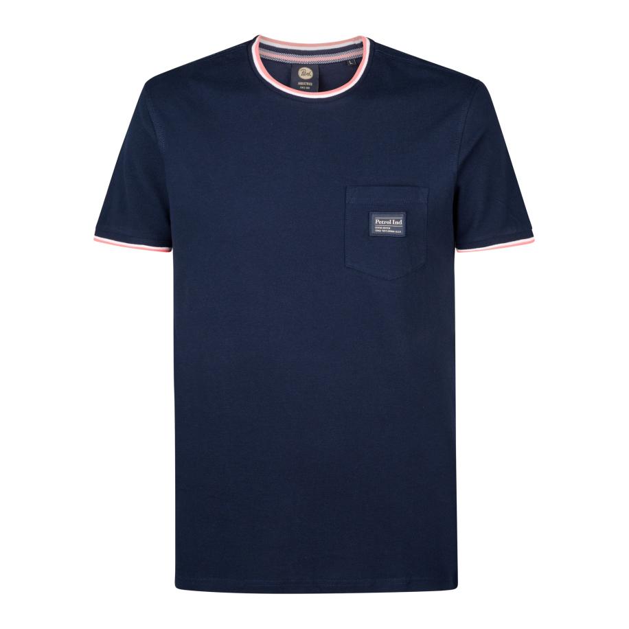 Petrol Industries Petrol Industries Shirt blauw / pink / wit -