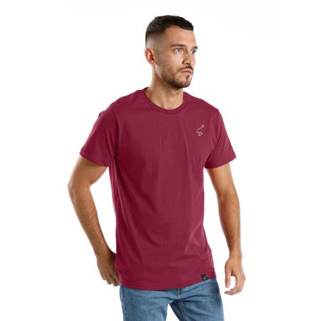 SPITZBUB Shirt Look Up! donkerrood / wit