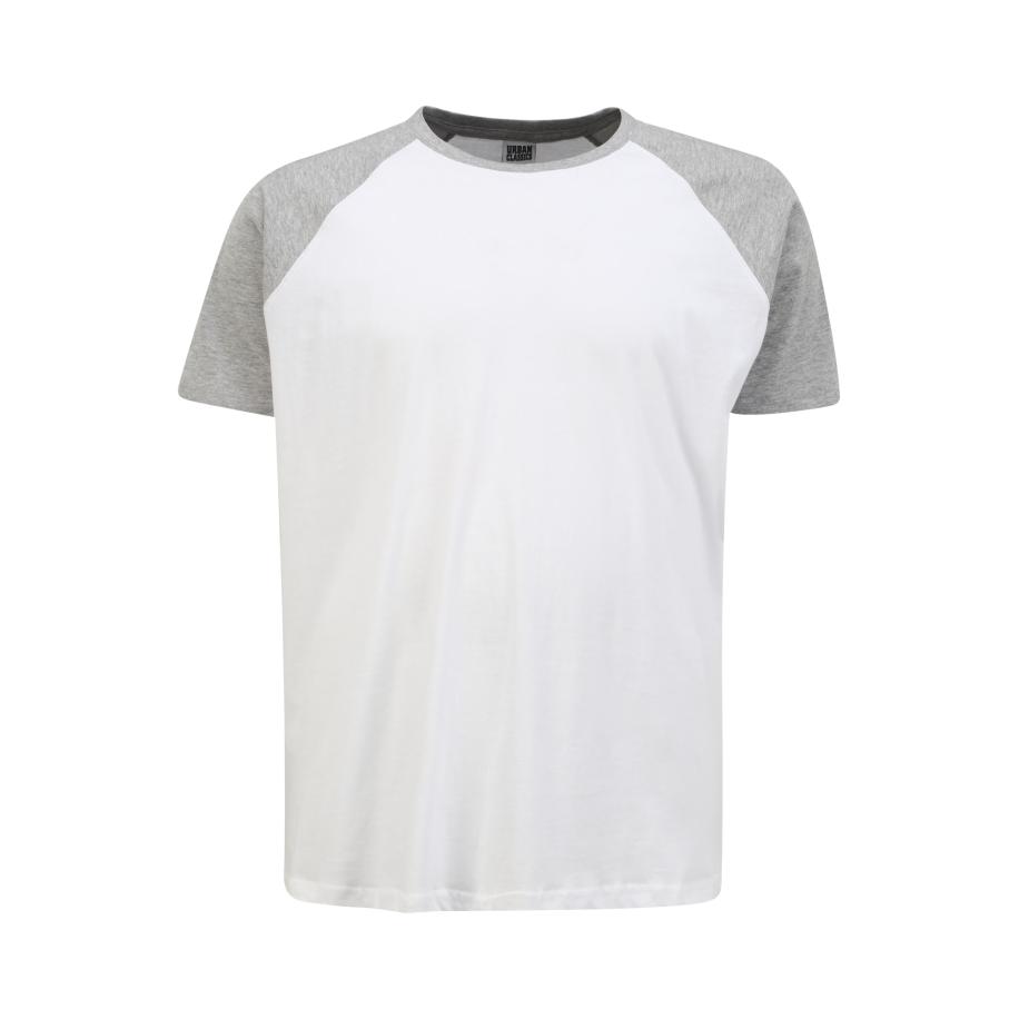 Urban Classics Urban Classics Shirt grijs / wit -