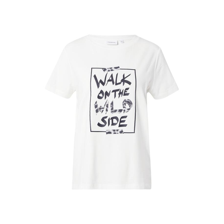 Comma COMMA Shirt zwart / wit -