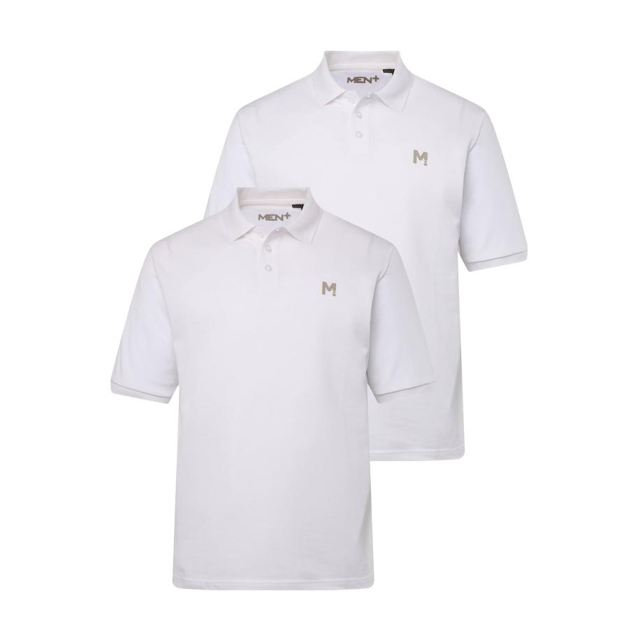 men plus Men Plus Shirt taupe / wit -