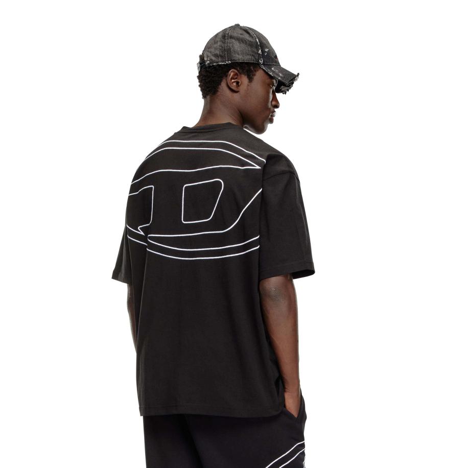 Diesel T-Boggy Megoval T-Shirt Zwart