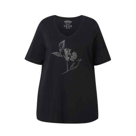 Ulla Popken Ulla Popken Shirt zwart / zilver