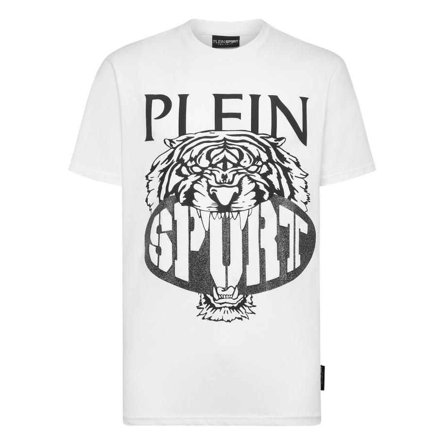 Plein Sport Plein Sport Shirt Tiger zwart / zwart gemêleerd / wit -