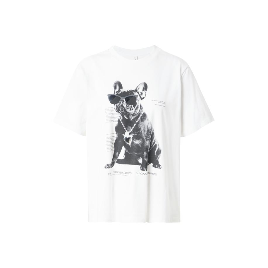 Only ONLY Shirt ONLDONNA lichtgrijs / zwart / wit -