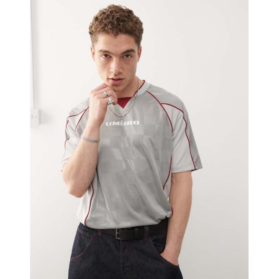 Umbro - Voetbalshirt met panelen in zilver Zilver