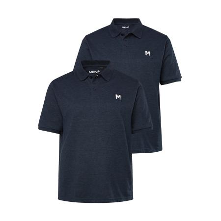 men plus Men Plus Shirt blauw / wit