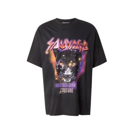 Versace Versace Jeans Couture Shirt SAUVAGE-PANTHER geel / oranje / zwart / wit