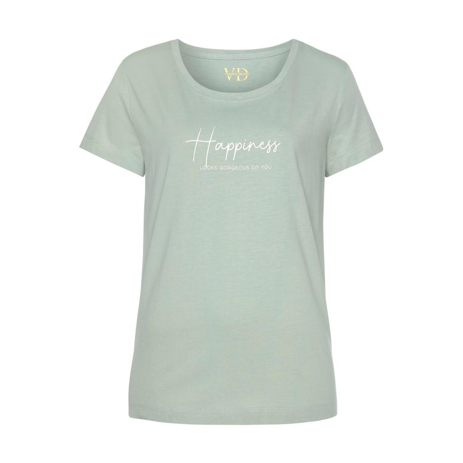 VIVANCE VIVANCE Shirt Dreams jade groen / wit -