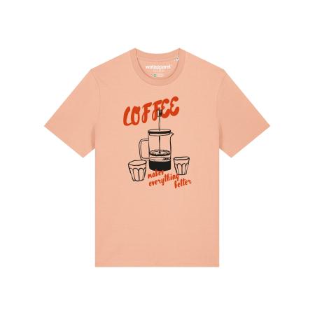 Watapparel Watapparel Shirt abrikoos / rood / zwart