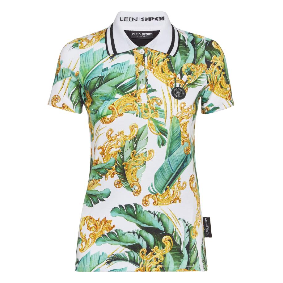 Plein Sport Shirt geel / grijs / zwart / wit Wit