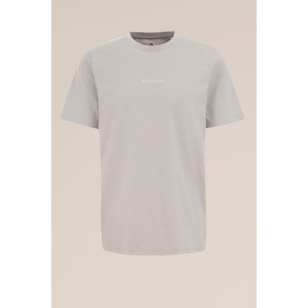 Blue Ridge heren T-shirt met opdruk - Regular fit - Grijs - Katoen - Maat: XS