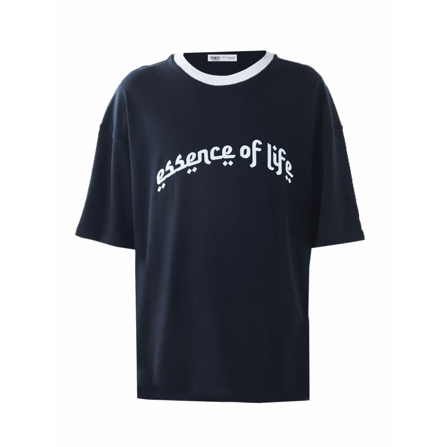 VAMOS CLO Shirt zwart / wit Zwart