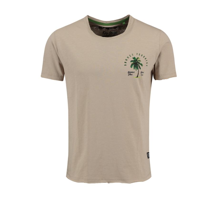 Key Largo Key Largo Shirt San Diego taupe / groen / limoen / zwart -