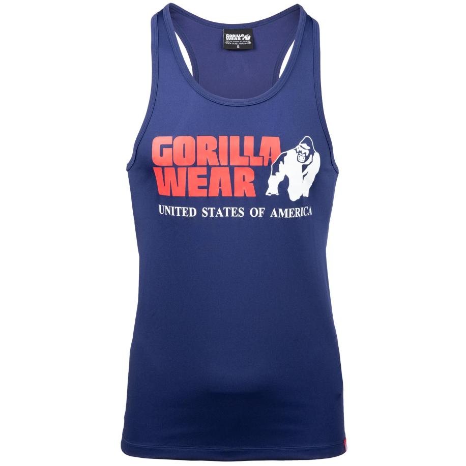 Gorilla Wear Gorilla Wear Shirt navy / bloedrood / wit -