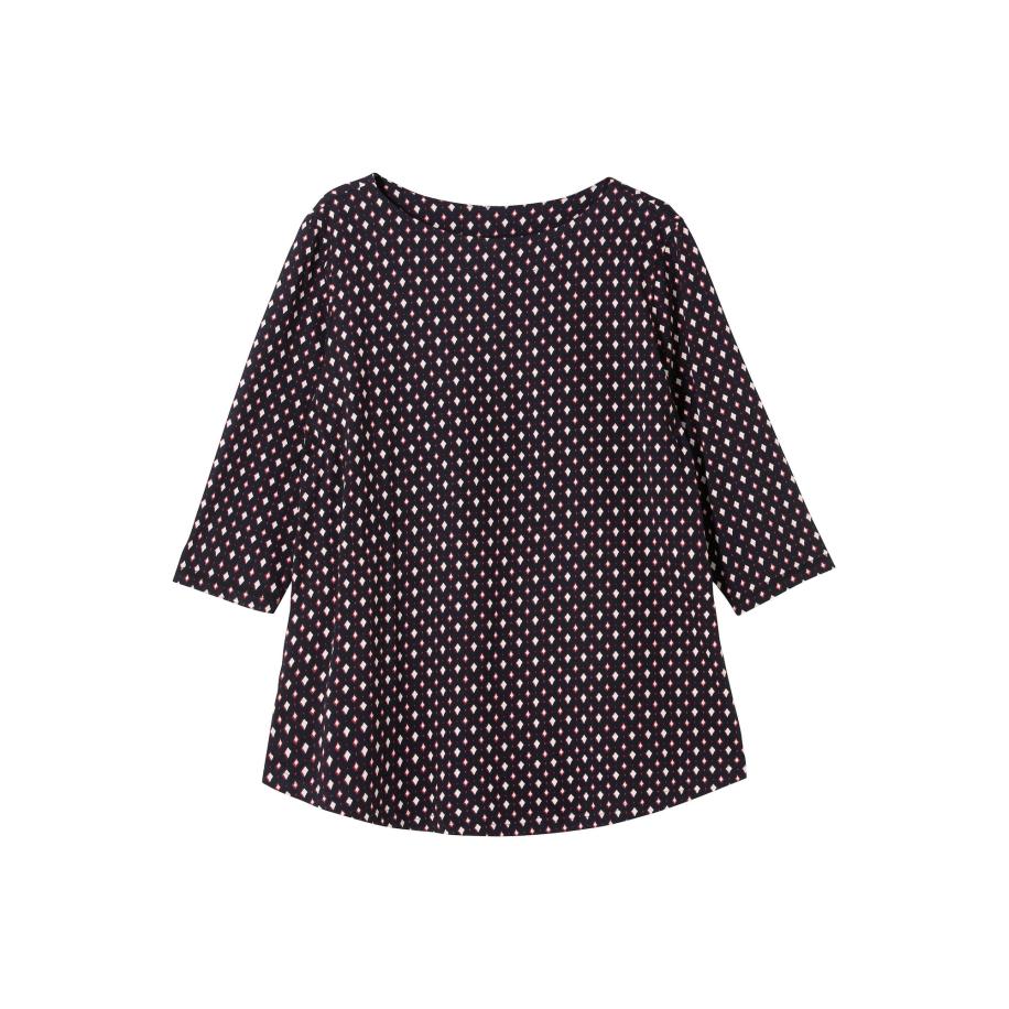 SHEEGO Shirt donkerblauw / cranberry / wit Blauw