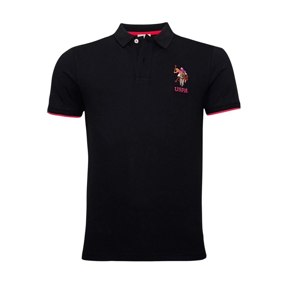 U.S. Polo Assn. U.S. POLO ASSN. Shirt bloedrood / zwart / natuurwit -