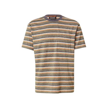 Scotch & Soda SCOTCH & SODA Shirt grijs gemêleerd / groen gemêleerd / oranje gemêleerd / wit