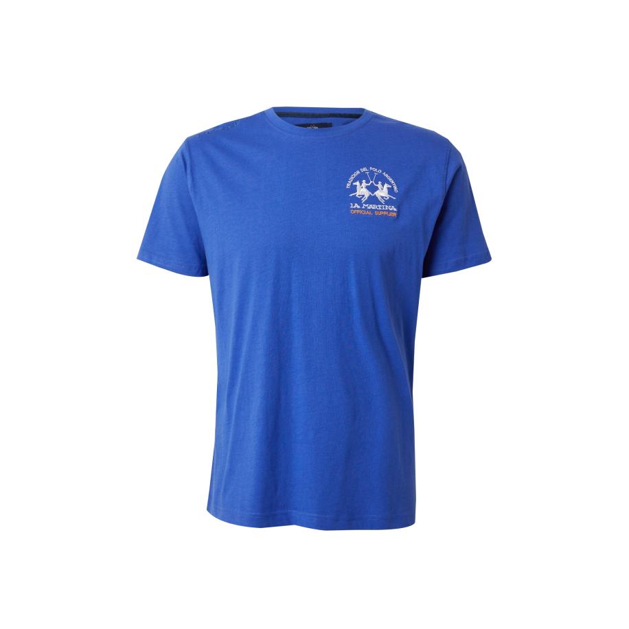 La Martina La Martina Shirt royal blue/koningsblauw / oranje / zwart / wit -