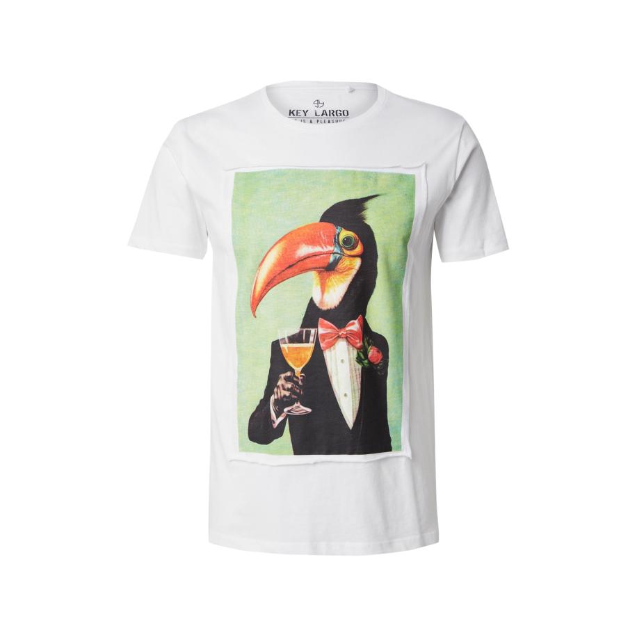 Key Largo Key Largo Shirt HORNBILL lichtgroen / oranje / zwart / natuurwit -