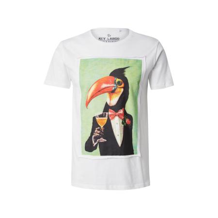 Key Largo Key Largo Shirt HORNBILL lichtgroen / oranje / zwart / natuurwit