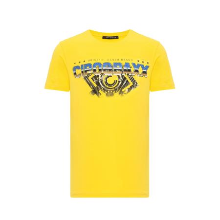 Cipo & Baxx CIPO & BAXX Shirt blauw / geel / zwart