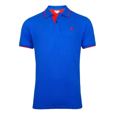 U.S. Polo Assn. U.S. POLO ASSN. Shirt royal blue/koningsblauw / neonoranje