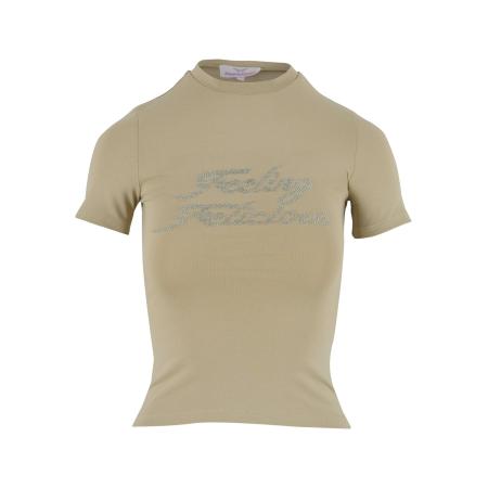 Felicious Shirt Feeling olijfgroen / zilver