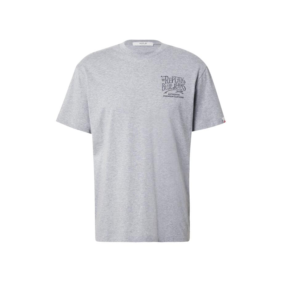 Replay REPLAY Shirt grijs gemêleerd / zwart -