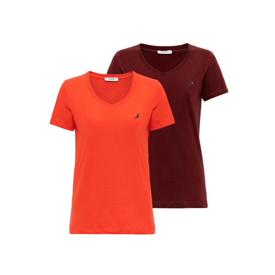 Moxx Paris Moxx Paris Shirt oranje / bourgogne -