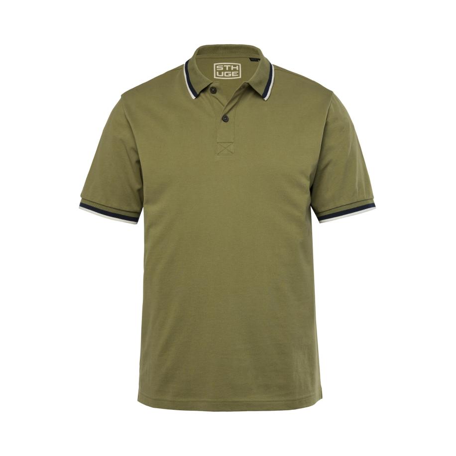 STHUGE STHUGE Shirt marine / olijfgroen / wit -