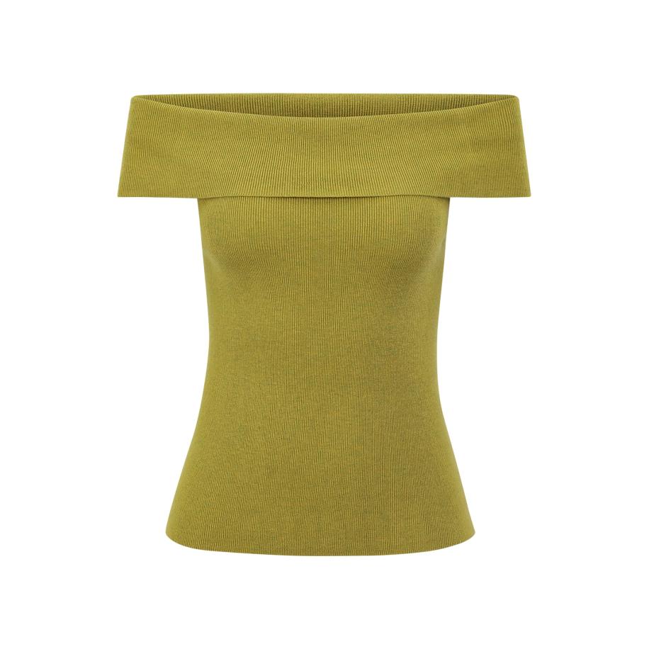 Guido Maria Kretschmer Women Gebreide top Edda kiwi Groen