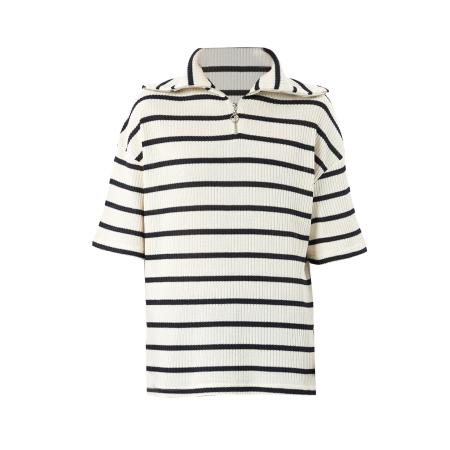 VAMOS CLO Shirt zwart / wit