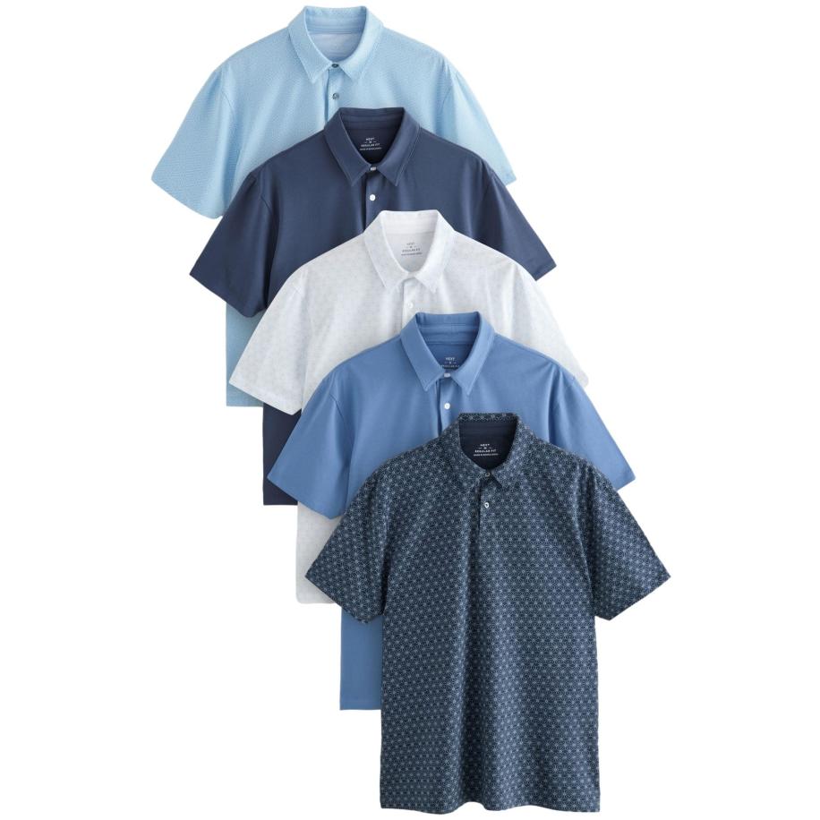 Next Next Shirt navy / hemelsblauw / lichtblauw / wit -